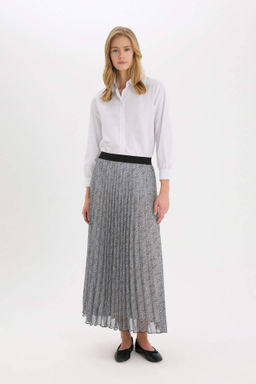 Pilise Bask?l? Sifon Maxi Etek - Defacto фото 5