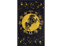Полотенце махровое 6с104.411ж1 Зодиак-лошадь(т.желтый) 67х40см