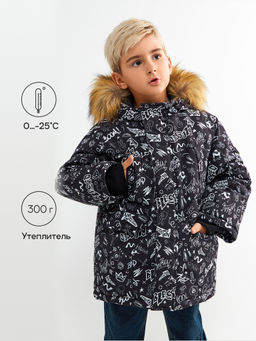 ACOOLA / Куртка детская для мальчиков Japa черный принт