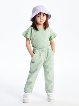 Beli Lastikli Basic K?z Bebek Pantolon