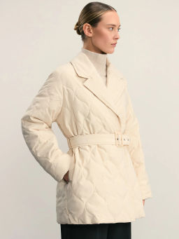 Куртка стеганая с поясом / Zarina  фото 4