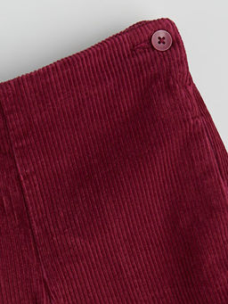 Geni? Pa?a K?z ?ocuk Kadife Pantolon