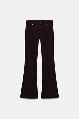 LOW-RISE FLARE TROUSERS - Zara фото 6