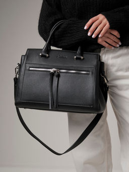 Кожаная сумка Schatz 40768 черный