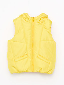 Kap??onlu Basic Erkek Bebek Fermuarl? Yelek