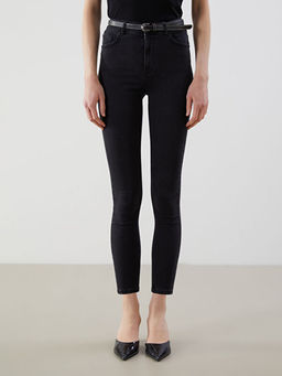 Beli Kemerli J?piter S?per Skinny Fit Kad?n Jean Pantolon