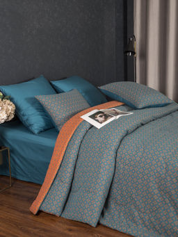 Комплект с одеялом Кемер (изумруд охра) MOROCCO