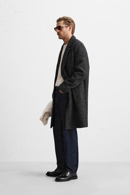 TEXTURED HERRINGBONE COAT - Zara фото 4