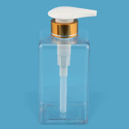 Дозатор для жидкого мыла акриловый "Золотая лента-Б" 500мл, 6,5х6,5см h15,5см, противоударный (Китай)