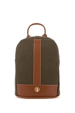 Женский холщовый рюкзак цвета хаки Неожиданная скидка в корзине - U.s. polo assn фото 3