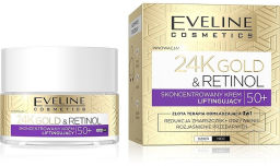 Eveline "24K Gold&Retinol" 50+ Концентрированный лифтинг-крем день/ночь (50мл).30