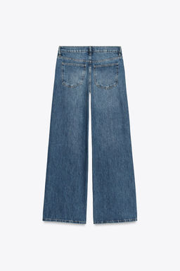 ZW COLLECTION WIDE LEG LOW-RISE JEANS - Zara фото 4