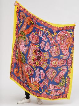 в составе ШЕРСТЬ Большой, яркий платок - Tantino фото 4