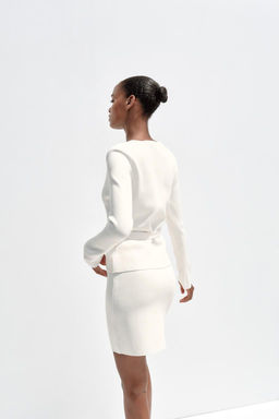 PLAIN KNIT CARDIGAN WITH BELT - Zara фото 14
