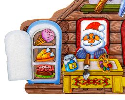 Развивающая книжка из фетра Домик Дедушки Мороза - Smiledecor фото 6