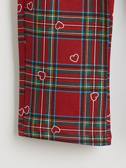 Beli Lastikli Ekose K?z ?ocuk Pijama Alt