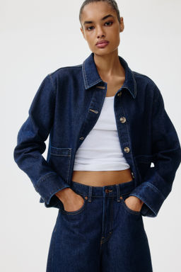 Cazadora en denim de algod?n - H&m фото 6