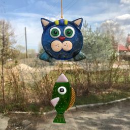 Сувенир Кот и рыба - Стрекоза фото 14