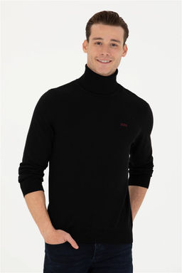 U. S. Polo Assn Мужской черный базовый свитер - U.s. polo assn фото 8