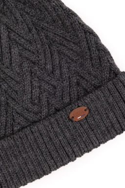 Мужской антрацитовый меланжевый берет Неожиданная скидка в корзине - U.s. polo assn фото 3