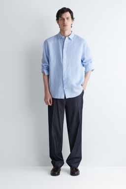 CAMISA DE LINO RELAXED FIT - H&m фото 3