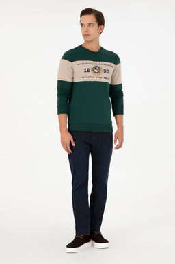 Мужской темно-зеленый свитшот Неожиданная скидка в корзине - U.s. polo assn фото 4