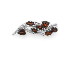 Брошь из серебра гранат, Ласка