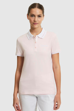 Kad_n A__k Pembe Polo Yaka Basic Ti__rt