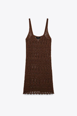 STRUCTURED KNIT MINI DRESS - Zara фото 6