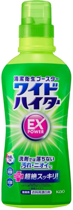 Attack Wide haiter ex power Жидкий кислородный пятновыводитель 560мл.,