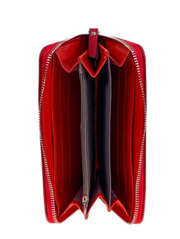 Женское портмоне из искусственной кожи, цвет красный - Greta фото 2