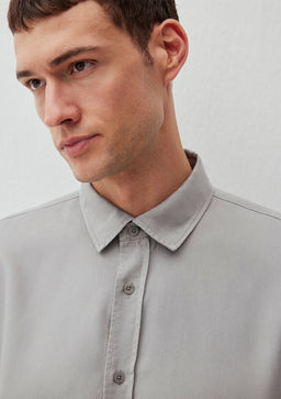 Gri Tencel TM Lyocell Gomlek - Mavi фото 5