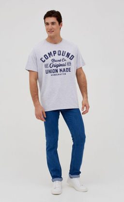 Футболка F111-06b-586 grey melange - Fine joyce фото 2