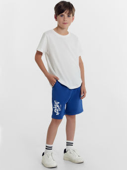 Шорты для мальчиков синие с печатью - Mark formelle фото 4