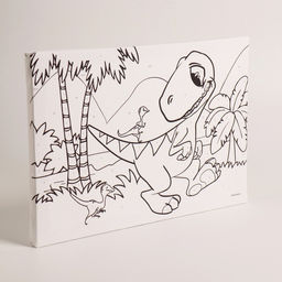 Картина по номерам Динозавр 2030 см - Школа талантов фото 4