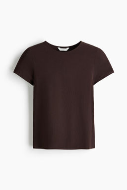 Camiseta entallada de viscosa