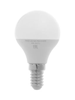 Цена за 2 шт. Лампа светодиодная TANGO, G45, 7 Вт, E14, 665 Лм, 6500K, IP20,  свечение холодное белое, матовое сте