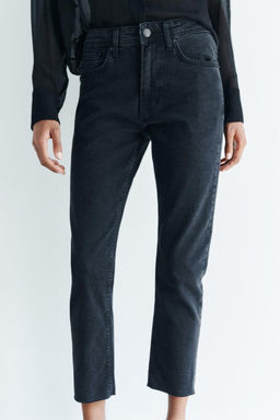 ZW COLLECTION RELAXED SLIM FIT MID-RISE JEANS - Zara фото 14