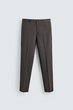 PANTAL?N TRAJE ESTRUCTURA / Marr?n - Zara фото 5