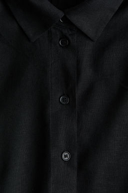 Camisa oversize en mezcla de lino - H&m фото 9