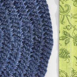 Салфетки сервировочные, D 35 см, синий, джут - Simaland фото 3