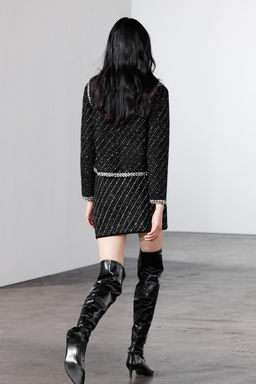 CONTRAST KNIT MINI SKIRT - Zara фото 2