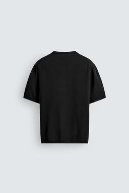 CAMISETA PUNTO CUELLO PANADERO / Negro - Zara фото 8