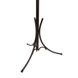 Вешалка-стойка металл. "Корона" 63х182см (10 рожков, антик/коричневый)