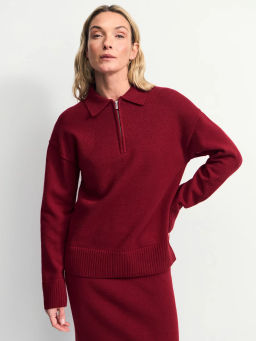 Джемпер поло с молнией / Zarina