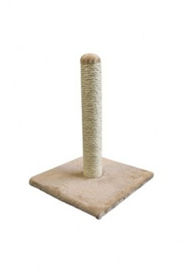 ВИА Когтеточка-столбик "Клаудиа" 29*29*39см, бежевая (Scratcher Claudia) 210318