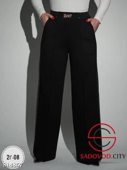 Брюки женские из плотного трикотажа