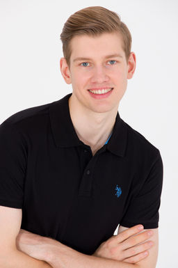 U. S. Polo Assn Мужская черная базовая футболка с воротником-поло