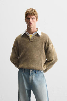 GARMENT-DYED POLO SHIRT - Zara фото 11