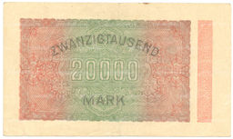 Банкнота 20000 марок 1923 года Германия